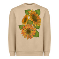 Mushroom sunflowers b Heavyweight Sweatshirt - Artiststas
