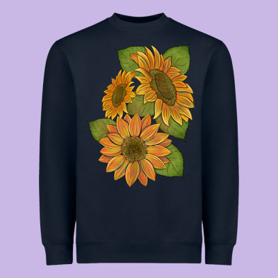 Sunflowers B Heavyweight Sweatshirt Designed By Artiststas