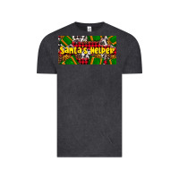 Vintage Black santa's helper with gifts Vintage Tee - AdoDesignShop