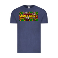Vintage Denim santa's helper with gifts Vintage Tee - AdoDesignShop