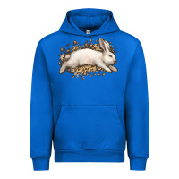 Cobalt Bunny Rabbit leopard Easter Day Urban Hoodie - HowdyJamesFarm
