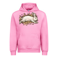 Fuchsia Pink Bunny Rabbit leopard Easter Day Urban Hoodie - HowdyJamesFarm