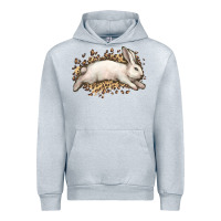 Heather Grey Bunny Rabbit leopard Easter Day Urban Hoodie - HowdyJamesFarm