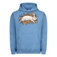 Pigment Pebble Blue Bunny Rabbit leopard Easter Day Urban Hoodie - HowdyJamesFarm