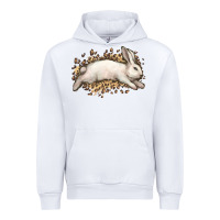 White Bunny Rabbit leopard Easter Day Urban Hoodie - HowdyJamesFarm