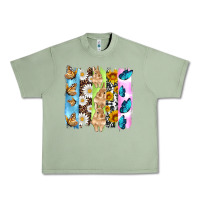 Oil Green easter bunny butterfly daisy and sunflower with cowhide and  leopard b Urban Heavy Tee - Artiststas