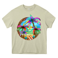 Mossy summer colorful palms Heavy Core Tee - texasbilliewilder
