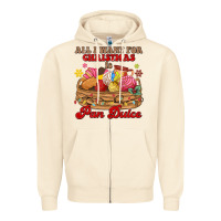 Sandshell all i want for christmas is pan dulce Zipper Hoodie - MaliasSmallBusiness