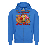 True Royal all i want for christmas is pan dulce Zipper Hoodie - MaliasSmallBusiness