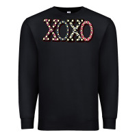 Black xoxo digital valentines day Premium Sweatshirt - Bettercallsaul