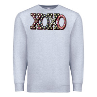 Heather Grey xoxo digital valentines day Premium Sweatshirt - Bettercallsaul