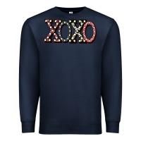 Navy xoxo digital valentines day Premium Sweatshirt - Bettercallsaul