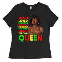 Black black queen quotes juneteenth Ladies Tee - texasbilliewilder