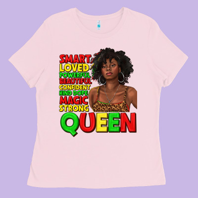 Ladies Tee black queen quotes juneteenth