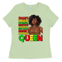 Matcha black queen quotes juneteenth Ladies Tee - texasbilliewilder