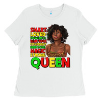White black queen quotes juneteenth Ladies Tee - texasbilliewilder