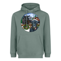 Black Angus Cattle And Calf Christmas Heavyweight Hoodie | Teevron