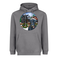 Storm Black Angus Cattle and Calf Christmas Heavyweight Hoodie - RanaPortraitStore