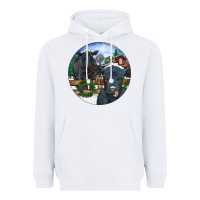 White Black Angus Cattle and Calf Christmas Heavyweight Hoodie - RanaPortraitStore