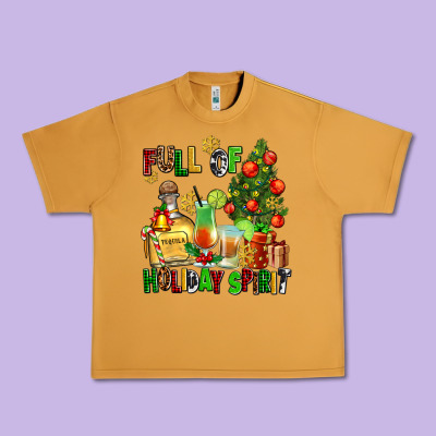Full Of Holiday Spirit Urban Heavy Tee Designed By Adodesignshop