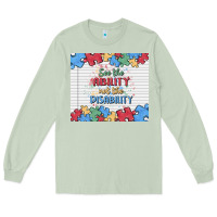 Matcha see the ability not the disability Long Sleeve Tee - MaliasSmallBusiness
