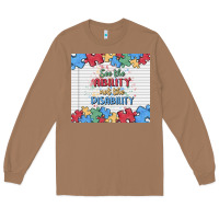 Toasted Coconut see the ability not the disability Long Sleeve Tee - MaliasSmallBusiness