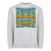 Heather Grey aztec cowhide seamless Heavyweight Sweatshirt - AdoDesignShop