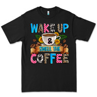 Black wake up and smell the coffee Premium Tee - Zillion Design Studio