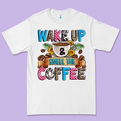 Wake Up And Smell The Coffee Premium Tee Designed By Zillion Design Studio