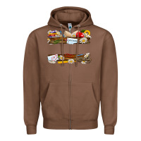 Chestnut floral teacher custom name Zipper Hoodie - NancyCooperArtShop