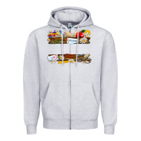Heather Grey floral teacher custom name Zipper Hoodie - NancyCooperArtShop