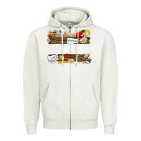 Oatmeal Heather floral teacher custom name Zipper Hoodie - NancyCooperArtShop