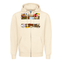 Sandshell floral teacher custom name Zipper Hoodie - NancyCooperArtShop