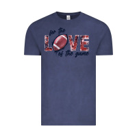 Vintage Denim football love of the game Vintage Tee - JahusDesignShop