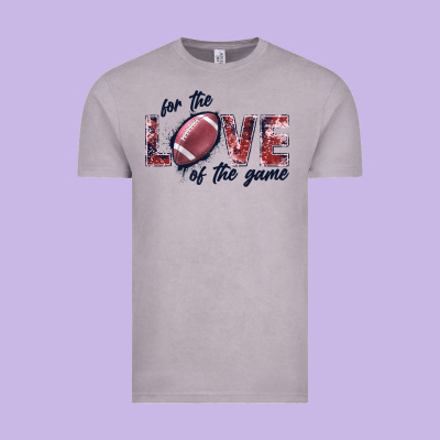 Football Love Of The Game Vintage Tee Designed By Jahusdesignshop