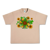 Burro st patricks sunflowers with shamrock and glitters with leopard Urban Heavy Tee - Artiststas