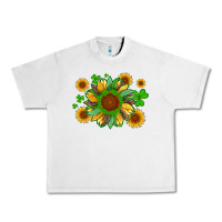 Lunar Rock st patricks sunflowers with shamrock and glitters with leopard Urban Heavy Tee - Artiststas