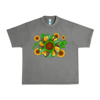 Tornado st patricks sunflowers with shamrock and glitters with leopard Urban Heavy Tee - Artiststas