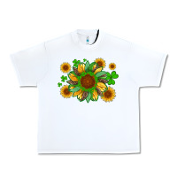 White st patricks sunflowers with shamrock and glitters with leopard Urban Heavy Tee - Artiststas