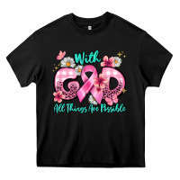 Black with god all things are possible Heavy Core Tee - BarkalooDesign