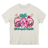 Cream with god all things are possible Heavy Core Tee - BarkalooDesign