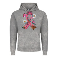 Cancer Ribbon Stethoscope Daisy Butterfly Vintage Hoodie | Teevron