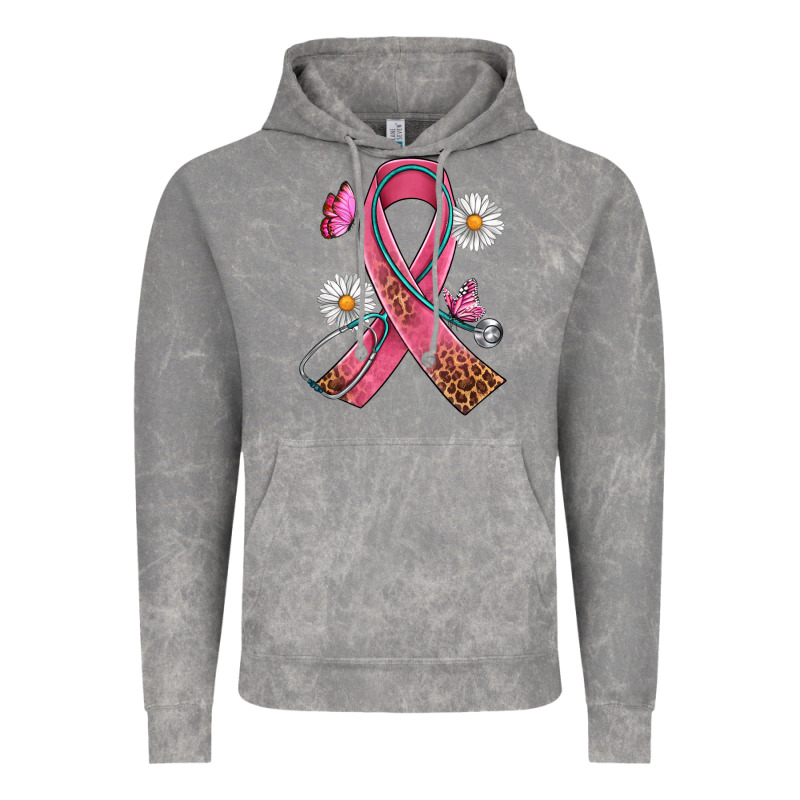 Cancer Ribbon Stethoscope Daisy Butterfly Vintage Hoodie by Artiststas | Teevron