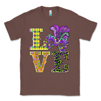 Chestnut mardi gras love mask Classic Tee - BarkalooDesign