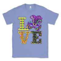 Colony Blue mardi gras love mask Classic Tee - BarkalooDesign
