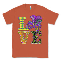 Copper mardi gras love mask Classic Tee - BarkalooDesign