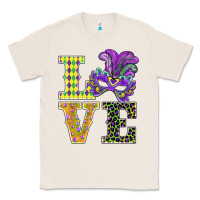 Natural mardi gras love mask Classic Tee - BarkalooDesign