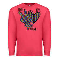Cardinal Peace Love Autism Premium Sweatshirt - Bettercallsaul