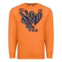 Carrot Peace Love Autism Premium Sweatshirt - Bettercallsaul