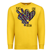 Peace Love Autism Premium Sweatshirt | Teevron